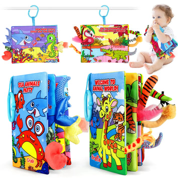 Soft 3D Sensory Books 2PCS