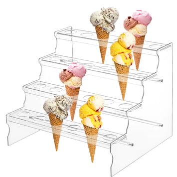 Acrylic Ice Cream Cone Display Stand