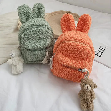 Plush Fleece Book Backpack