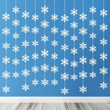12 Pcs Hanging Snowflakes