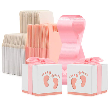 100 Pack Baby Shower Favor Boxes