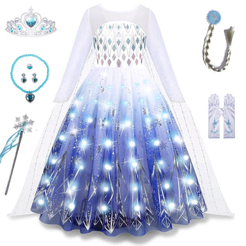 Light Up Snow Princess Dress