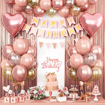 Rose Gold Birthday Party Kit