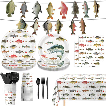 170PCS Fishing Birthday Party Kit