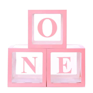 Pink One Boxes for 1st Birthday