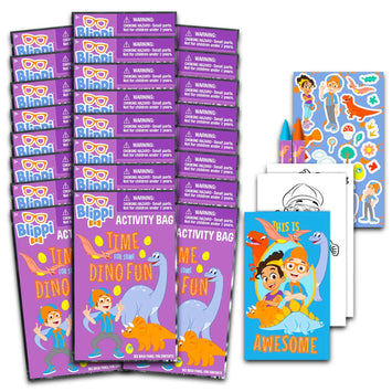 24 Pack Blippi Birthday Party Favors Set