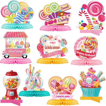 10Pcs Candyland Centerpieces
