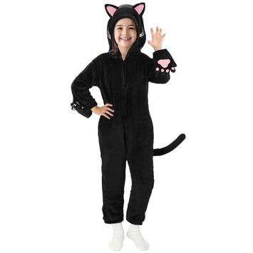 Cat Costume/Onesie (Ages 7-8 Size M)
