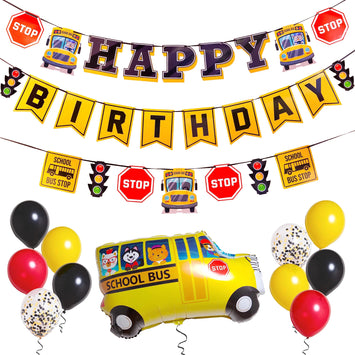 School Bus Themed Party Kit
