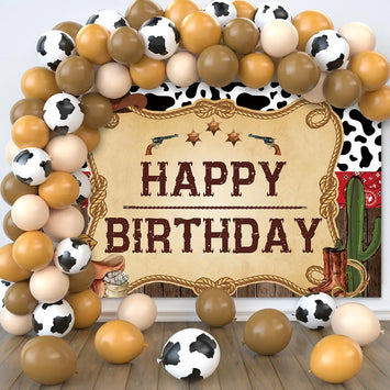 50Pcs Western Cowboy Birthday Party Kit