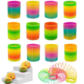 12 PCS Rainbow Magic Slinky