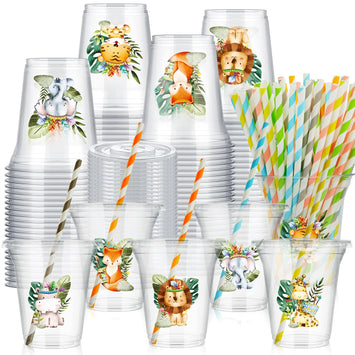 36 Pcs Safari Themed Party Cups