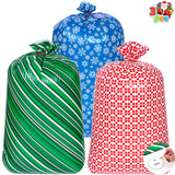 3 PCS Christmas Jumbo Plastic Gift Bags