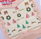 3D Christmas Nail Art Stickers