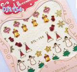 3D Christmas Nail Art Stickers