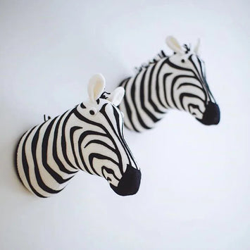 WhimsyWild Wall Friends - Stuffed Zebra/Elephant/Giraffe