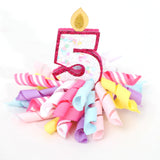 5th Birthday Korker Hair Bow