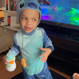 Stitch Costume for Kids, Officially Lilo and Stitch Costume Jumpsuit and Headpiece