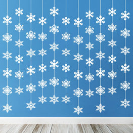 12 Pcs Hanging Snowflakes