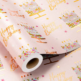 Birthday Cake Wrapping Paper Roll