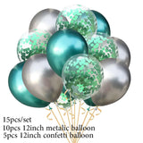 12" Thick Metallic Balloon Set