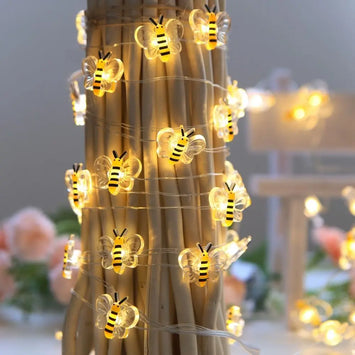 Indoor/Outdoor Bumblebee LED String Lights