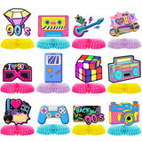 12 Pcs 90s Party Decorations