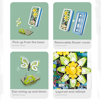 3D Flower Building Blocks