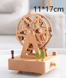 Rotating Wooden Music Box