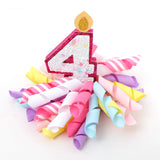 4th Birthday Korker Hair Bow