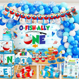 117Pcs "Ofishally One" Fishing Birthday Party Kit