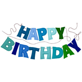 Pre-Strung Happy Birthday Banner