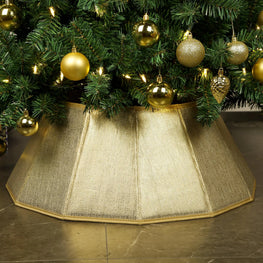 Gold Christmas Tree Skirt/Collar