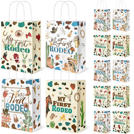 24 Pcs My First Rodeo Birthday Party Favor Bags