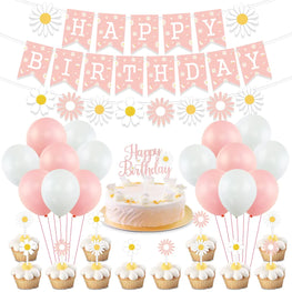 Daisy Flower Birthday Party Kit