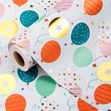 Colorful Balloon Wrapping Paper