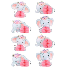 8Pcs Pink Elephant Centerpieces