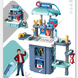 Kids Pretend Hospital Playset with Rolling Suitcase