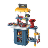 Kids Pretend Workbench Playset with Rolling Suitcase