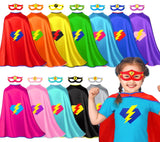 12 Pack Superhero-Capes and Masks