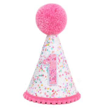 Pink 1st Birthday Hat