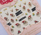 3D Christmas Nail Art Stickers