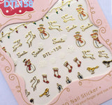 3D Christmas Nail Art Stickers