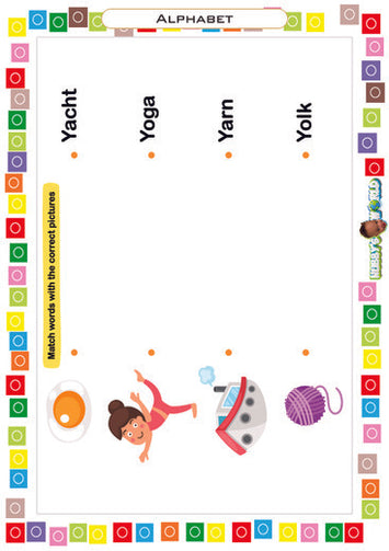 Letter Y Matching - FREE Worksheet