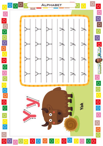 Y is for Yak - FREE Printable Worksheet