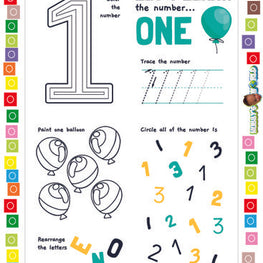 Learn the Number 1 - FREE Worksheet