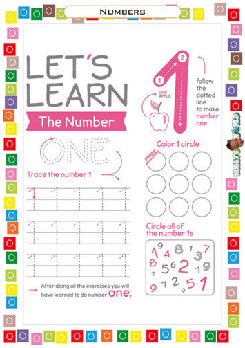 Learn the Number 1 - FREE Worksheet
