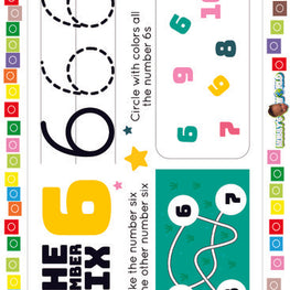 Number 6 Trace, Connect and Identify- FREE Worksheet