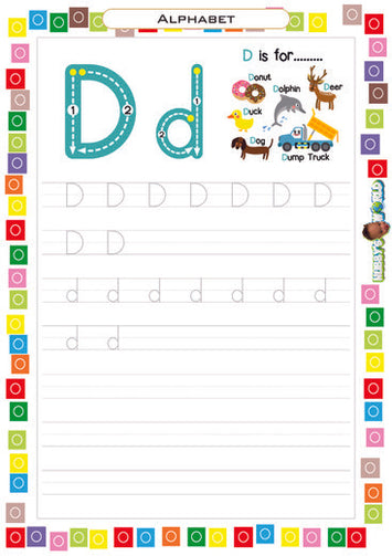 Letter D Tracing - FREE Worksheet