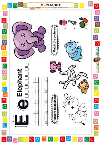 E is for Elephant - FREE Worksheet